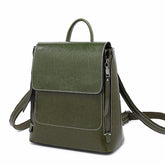 Retro High-Capacity Oil Wax Cowhide Backpack - Shah S. Sahota